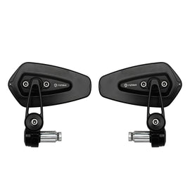 FENRIR ЧПУ из алюминиевого сплава Cafe Racer Черный мотоцикл Бар Торцевые зеркала Складное зеркало на руль Универсальный вид сзади для спорта Naked Street Scooter