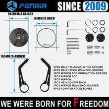 Load image into Gallery viewer, FENRIR EMARK Motorcycle Handlebar Bar End Mirrors For 700CL-X 300CL-X 250CL-X 150NK 250NK 300NK 400NK 650NK 800NK Papio