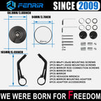 FENRIR EMARK Motorcycle Handlebar Bar End Mirrors For Vespa GTV125 GTV250 GTV300 GT125L GT200L GT250 GTS125 GTS150 GTS250 GTS300 SEI GIORNI GTS310 GTV310