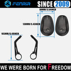 FENRIR Emark Motorcycle Bar End Mirror for Kawasaki Z1100 Z1000 Z900 Z800 Z750 Z500 Z400 Z900RS Z650RS ZH2 Ninja500 Ninja400 ZX6R ZX10R ZX4R ZX25R ZX14R ER6N ER6F Vulcan S ZRX1200 Eliminator