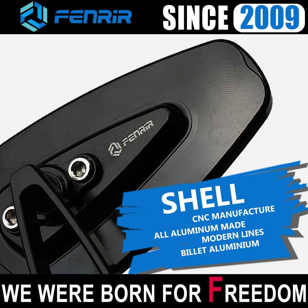 FENRIR Motorcycle Handlebar Bar End Mirrors Mirror For KAWASAKI
