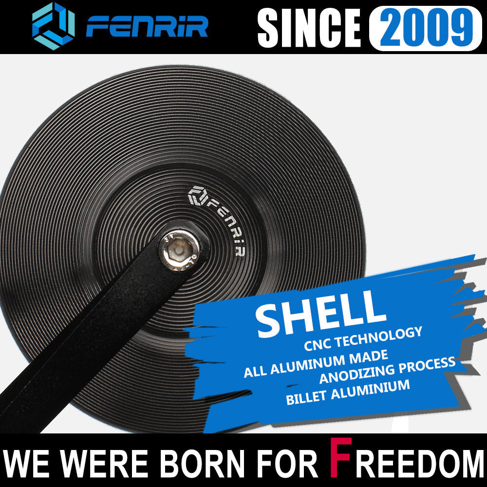 FENRIR EMARK Motorcycle Handlebar Bar End Mirrors For MOTO GUZZI V7 V9 V100 V11 V85strada Nevada750 Breva750 Griso Audace1400 1200SPORT MGX21 MGS01