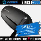 FENRIR CNC Aluminium Alloy Cafe Racer Retro Hitam Motosikal Bar Hujung Cermin Sisi Hendal Cermin Universal untuk Sukan Bogel Street Cruiser Scooter