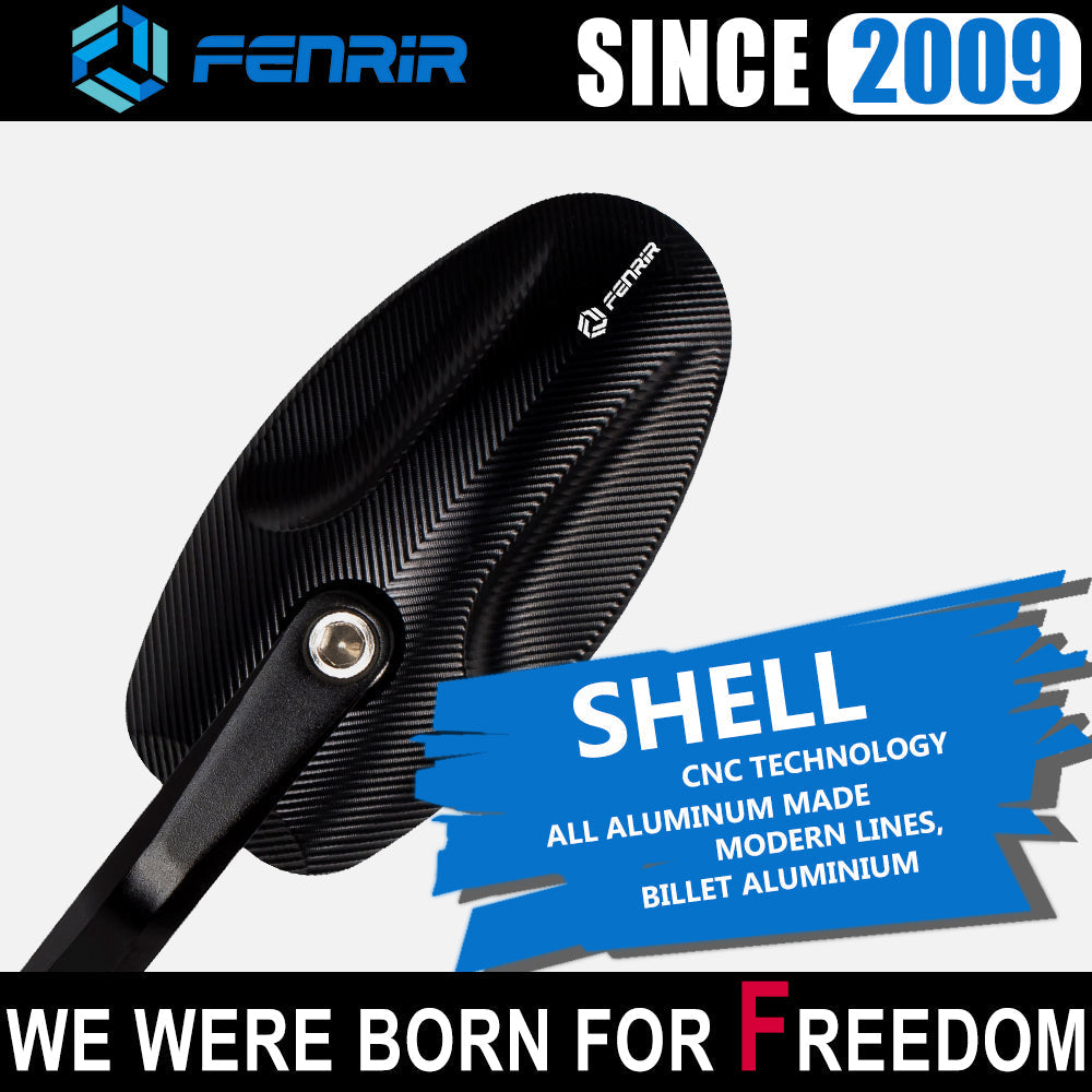 FENRIR Motorcycle Handlebar Bar End Mirrors For Aprilia Tuono660 TuonoV4(2015-2024) Tuono1000 Mana850 Shiver750 Shiver900 Mana850 SR GT 125 SR GT 200 Pegaso650 RSV1000 RST1000 SL1000
