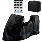 FENRIR Housse de moto de qualité supérieure 420D 230CM/90"POUCES Imperméable Stockage extérieur Design boîte à bagages pour Adventure Touring Sport Street (1BOX/2BOX/3BOX)