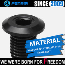 将图片加载到图库查看器，FENRIR Motorcycle mirror Hole Plug 304 Stainless steel For M8XP1.25 standard right-hand threads(clockwise)