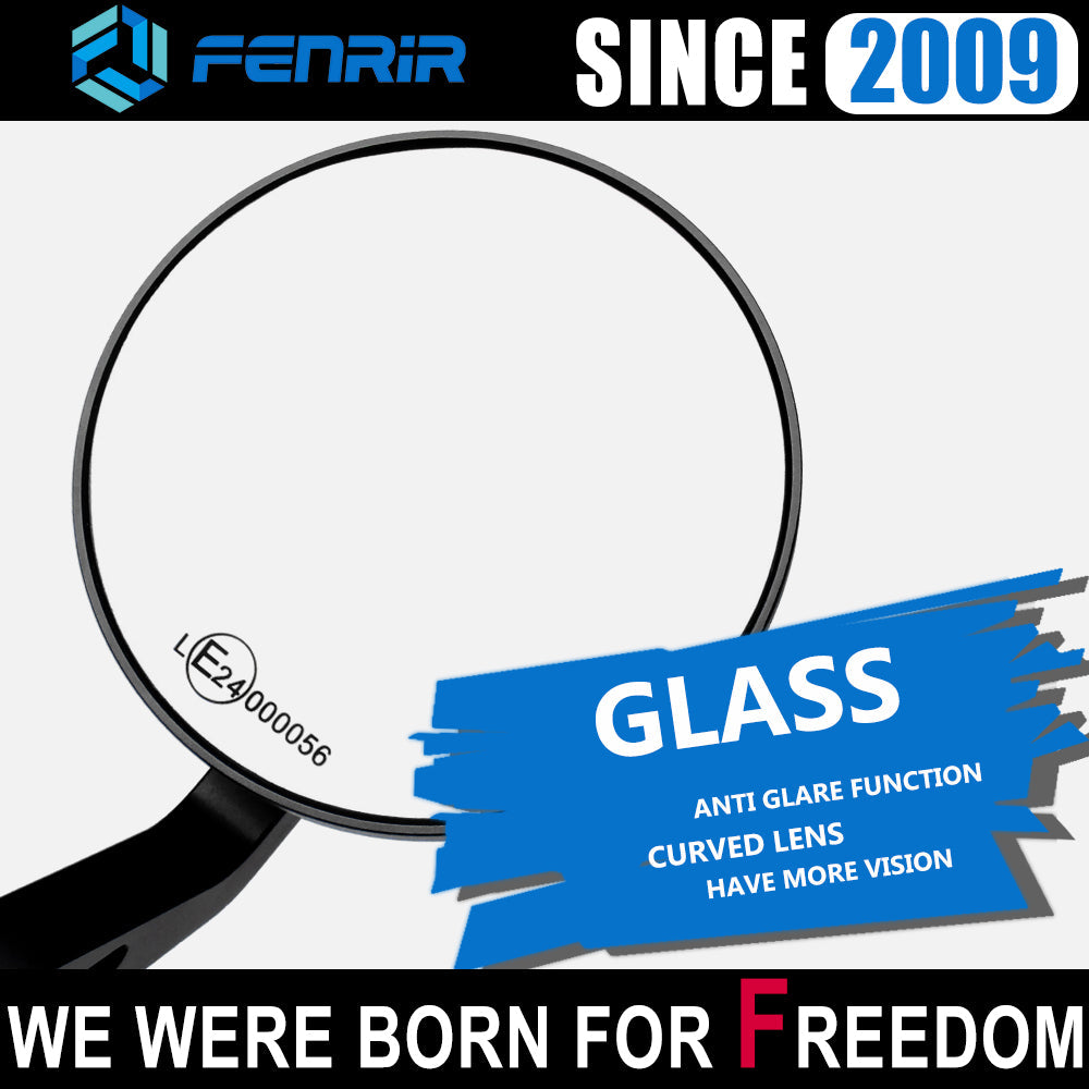 FENRIR EMARK Motorcycle Handlebar Bar End Mirrors For Husqvarna Svartpilen125 Svartpilen250 Svartpilen401 Svartpilen701 Svartpilen801 Vitpilen401 Vitpilen701 Vitpilen801