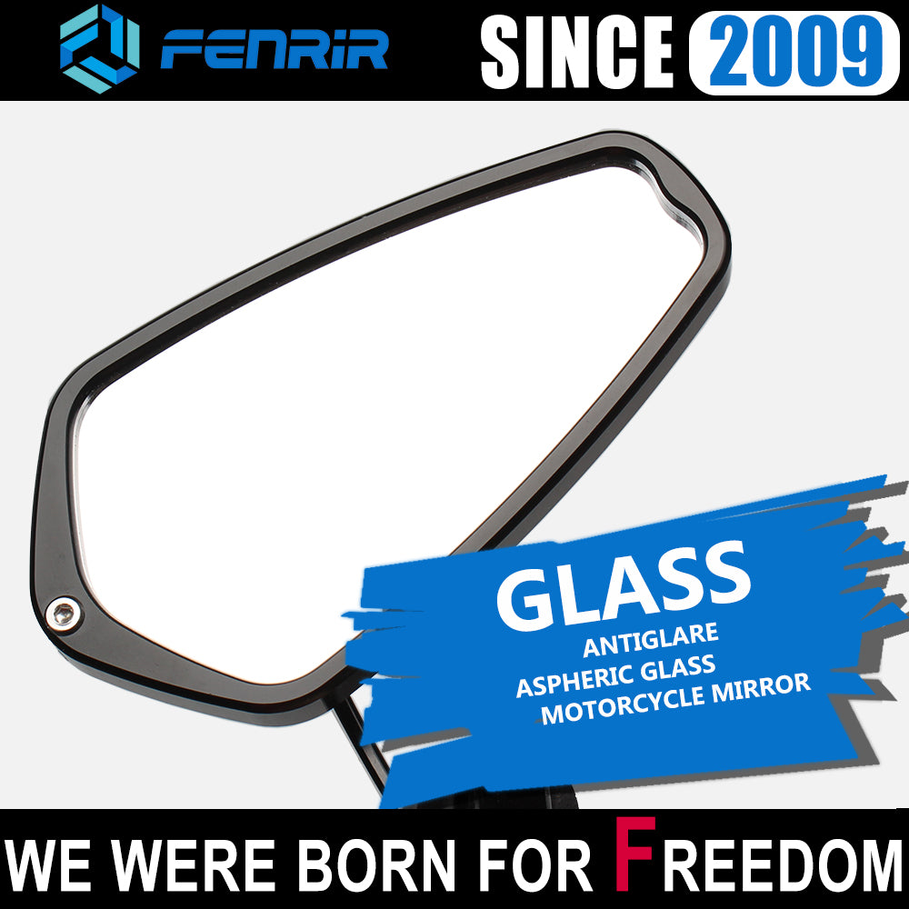 FENRIR CNC Aluminum Alloy Black Motorcycle Bar End Mirrors For XSR900(2022-2024) XSR900GP Brutale675 Brutale800 Brutale1000RS