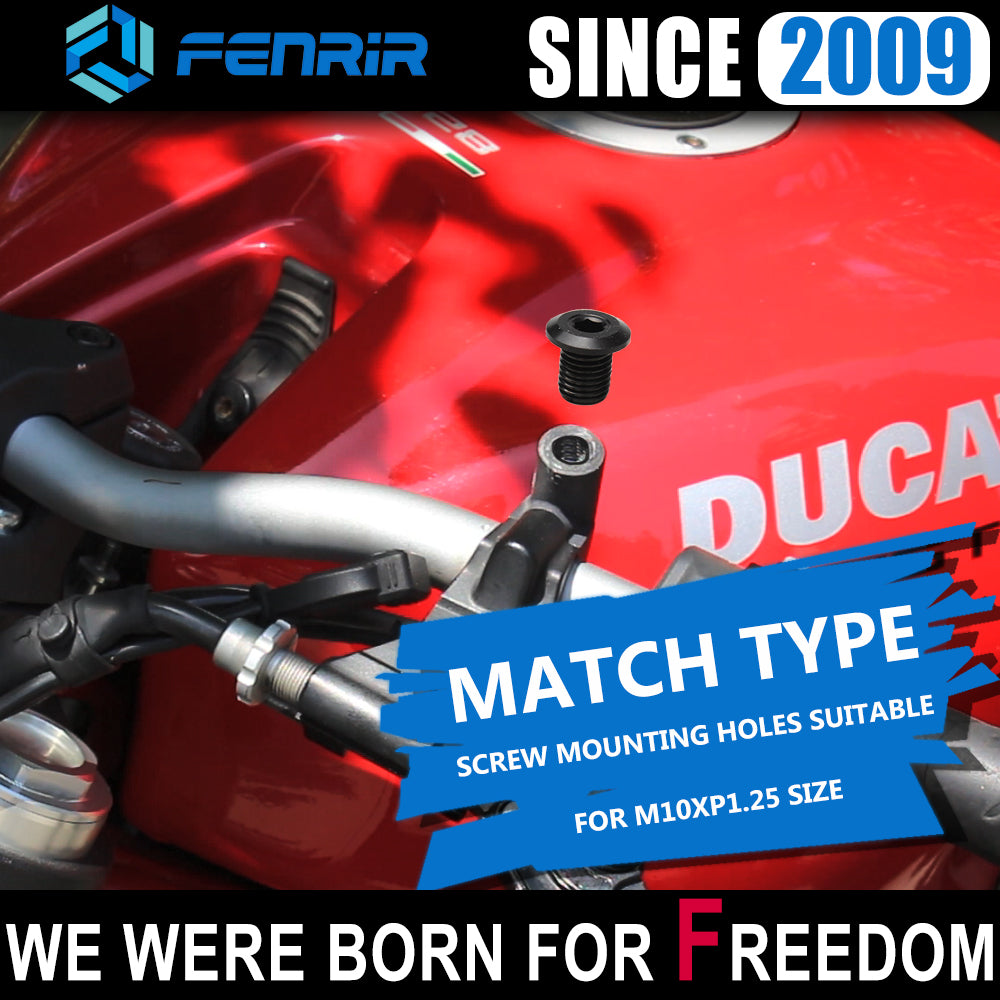 FENRIR Motor spiegel Gat Plug 304 RVS Voor M10XP1.25 4 stuks