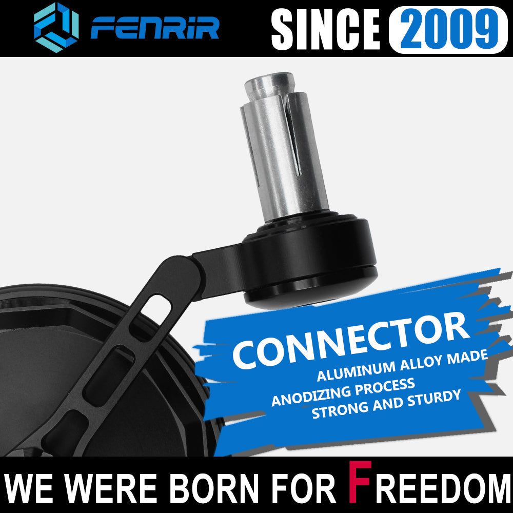 FENRIR EMARK 摩托車把手末端後照鏡，適用於 Husqvarna Svartpilen125 Svartpilen250 Svartpilen401 Svartpilen701 Svartpilen801 Vitpilen401 Vitpilen701 Vitpilen801