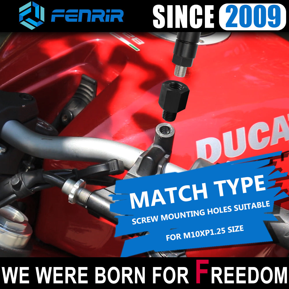 Motorcycle Mirror Extensions Riser Conversion Adapter