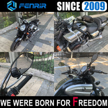 Load image into Gallery viewer, FENRIR Универсальное боковое зеркало для мотоцикла с ЧПУ, алюминиевый сплав, антибликовое изогнутое стекло, большой обзор, защита от вибрации