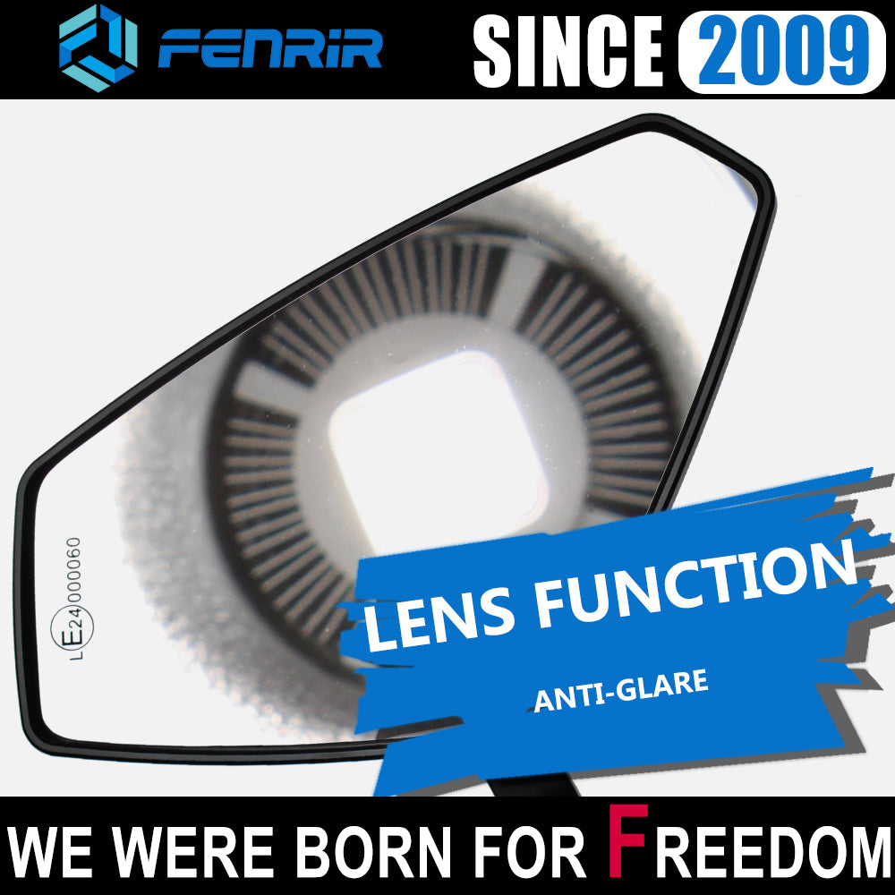 FENRIR Emark Motorcycle Bar End Mirror for MT125/MT07/MT09(before-2020)/MT10/MT01/XSR700/XSR900/FZ6/FZ07/FZ09/FZ10/FZ1/Niken/TMAX530/TMAX560/XJ6/XJR1300/XJR1200