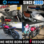 FENRIR CNC Алюминиевый сплав Cafe Racer Черный мотоцикл Бар Торцевые зеркала Боковые зеркала на руль Универсальный вид сзади для спорта Naked Street Cruiser Scooter