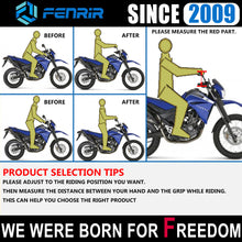 画像をギャラリービューアに読み込む, FENRIR 22MM/28MMモーターサイクルハンドルバーライザー6063T6アルミニウム合金ストリートバイクアドベンチャーダートバイクデュアルスポーツオフロードMotobikeATV