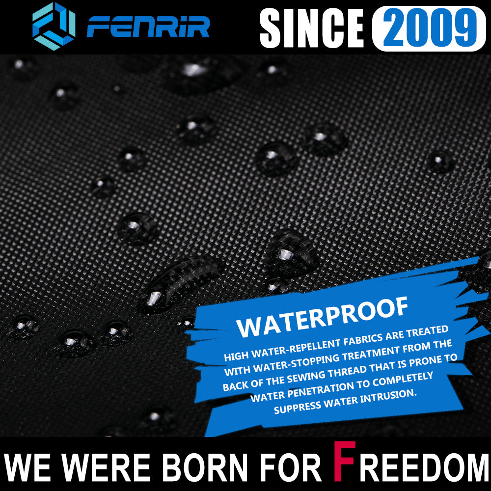 FENRIR 104" Inch 265CM 420D Oxford Cloth Motorcycle Cover Waterproof Outdoor Storage for Cruise Touring Bagger Bobber side box design Antenna hole