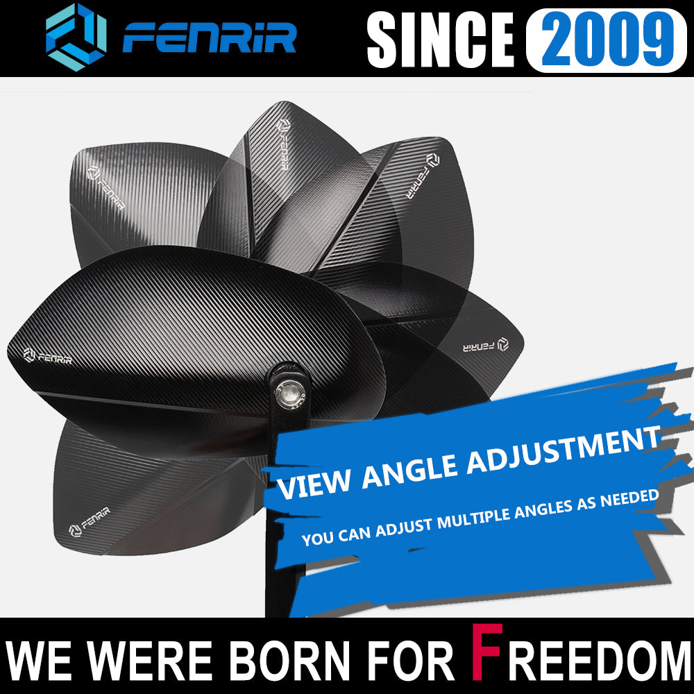 FENRIR Motorcycle Bar End Mirror for MT125/MT07/MT09(before-2020)/MT10/MT01/XSR700/XSR900/FZ6/FZ07/FZ09/FZ10/FZ1/Niken/TMAX/XJ6/XJR1300/XJR1200