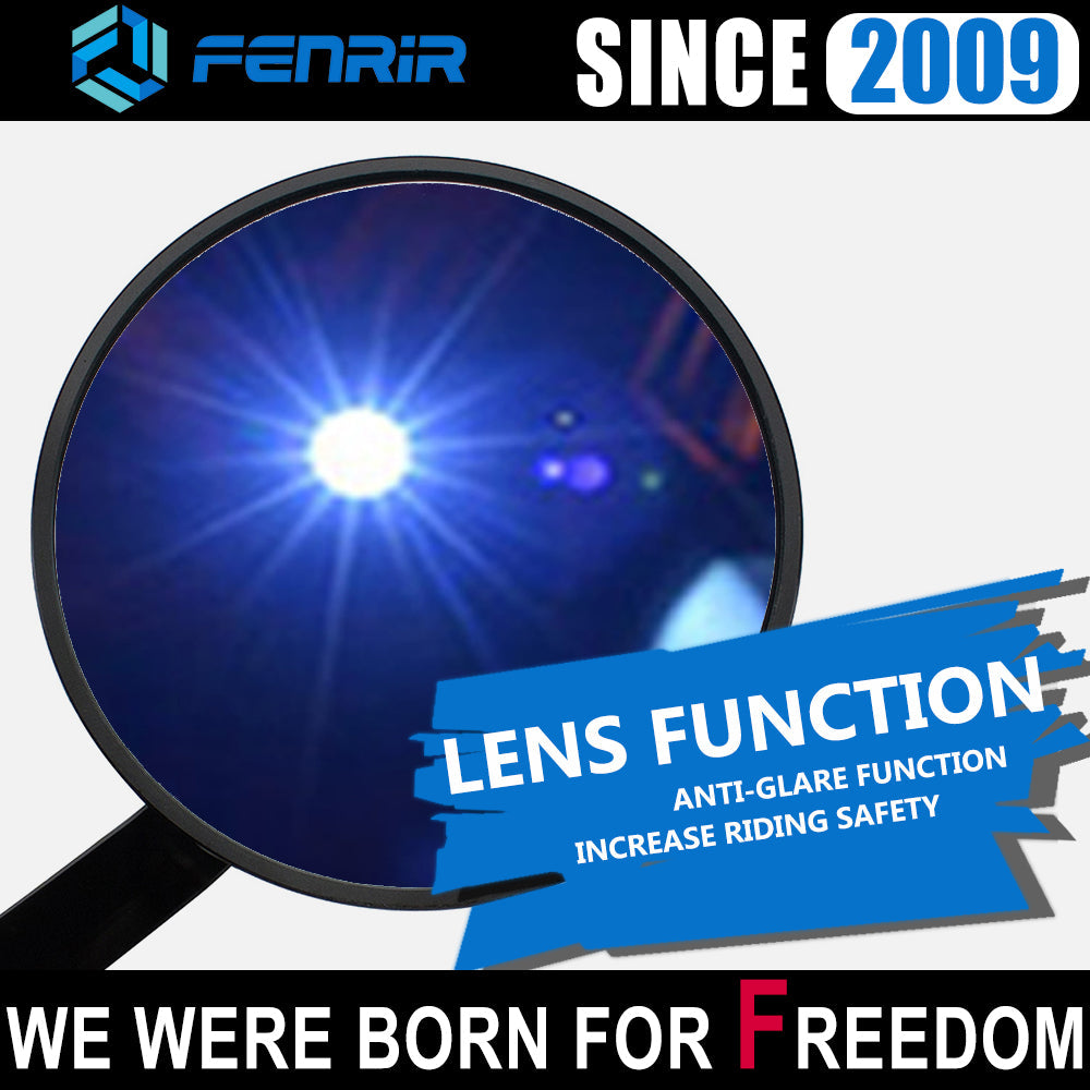 FENRIR Motorcycle Handlebar Bar End Mirrors For Kawasaki Z125 PRO Z250SL Z650 ESTRELLA250 NINJA250SL NINJA650