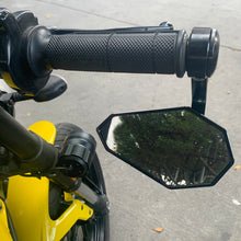 将图片加载到图库查看器，FENRIR CNC Aluminum Alloy Cafe Racer Black Motorcycle Bar End Mirrors Side Handlebar Mirror Universal Rear View For Sport Naked Street Cruiser Scooter