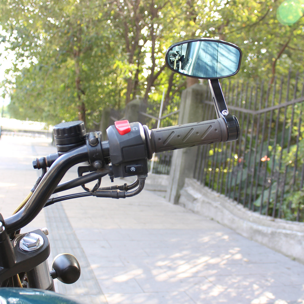 Espelho de extremidade da barra de motocicleta FENRIR para guidão de 1 pol. 25 mm