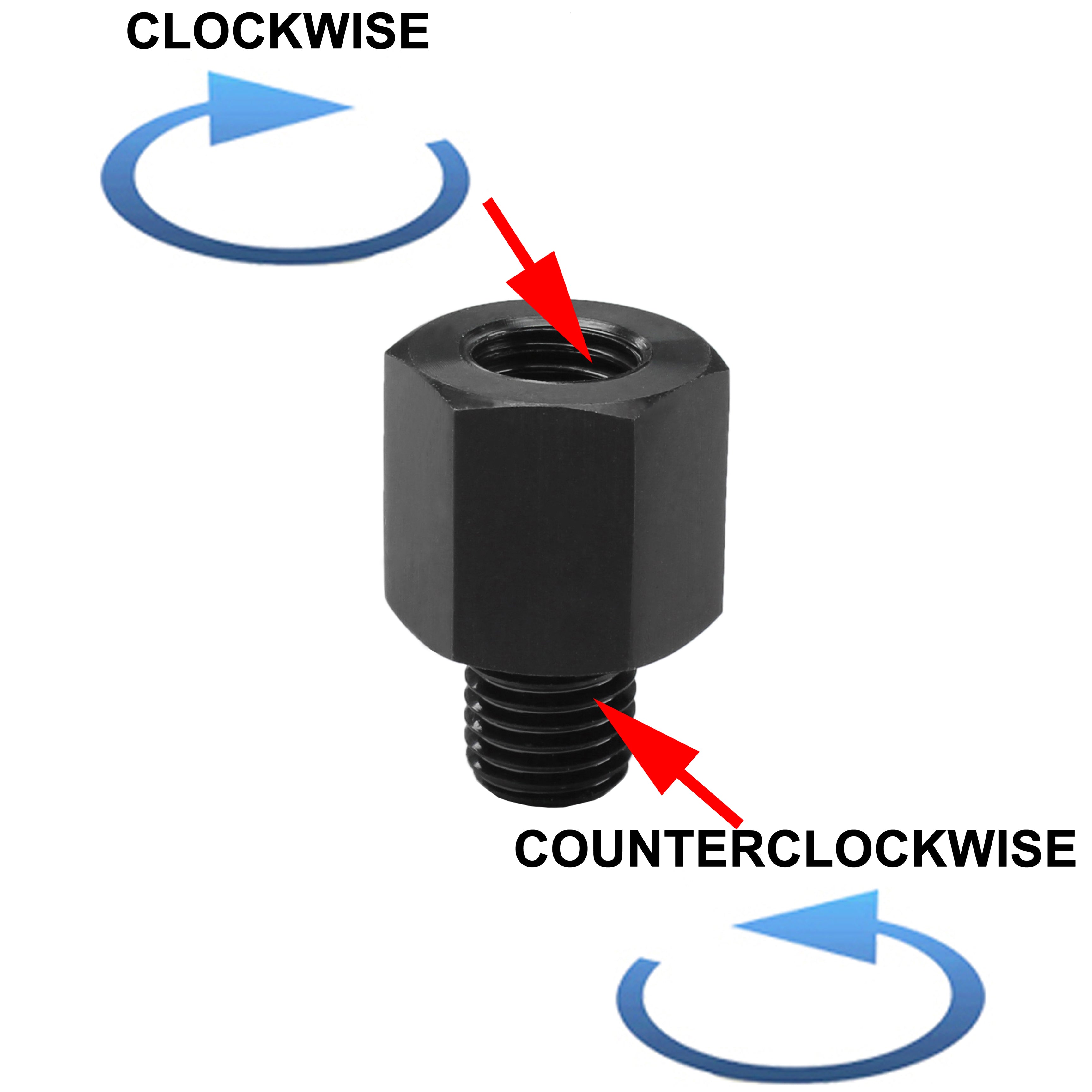 Motorcycle Mirror Extensions Riser Conversion Adapter