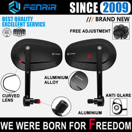 FENRIR 오토바이 바 엔드 미러 MT/XSR/FZ/Niken/TMAX/XMAX/SMAX/XJ6/VStar/XJ/XJR/Majesty/Road Star