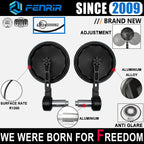 กระจกปลายแฮนด์มอเตอร์ไซค์ FENRIR EMARK สำหรับ Royal Enfield Bullet350 Bullet500 Classic350 Classic500 Continental GT 650 Himalayan Interceptor650 INT650 Meteor350 Scram411 Super Meteor 650 ThunderBird