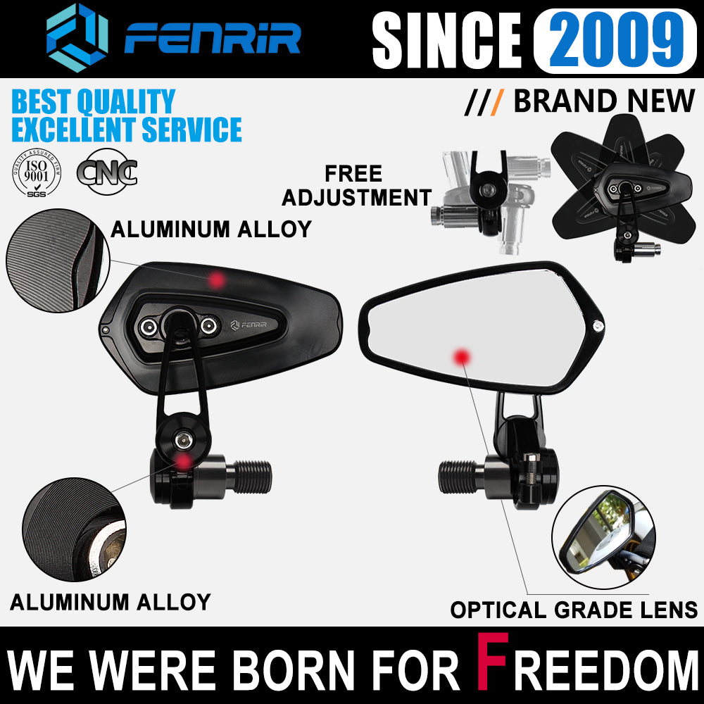 FENRIR Motorcycle Bar End Mirror For MT07 MT09 MT10 XSR700 XSR900
